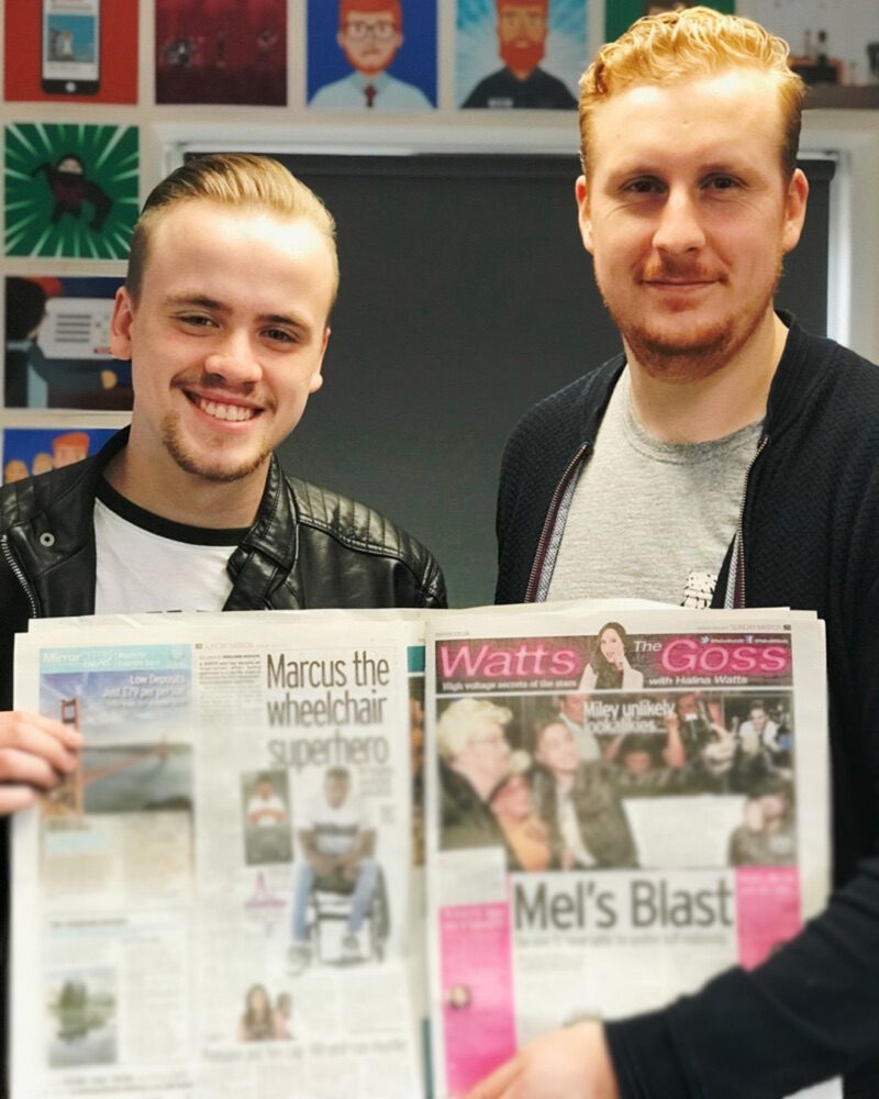 Holding the Sunday Mirror feature on our animation