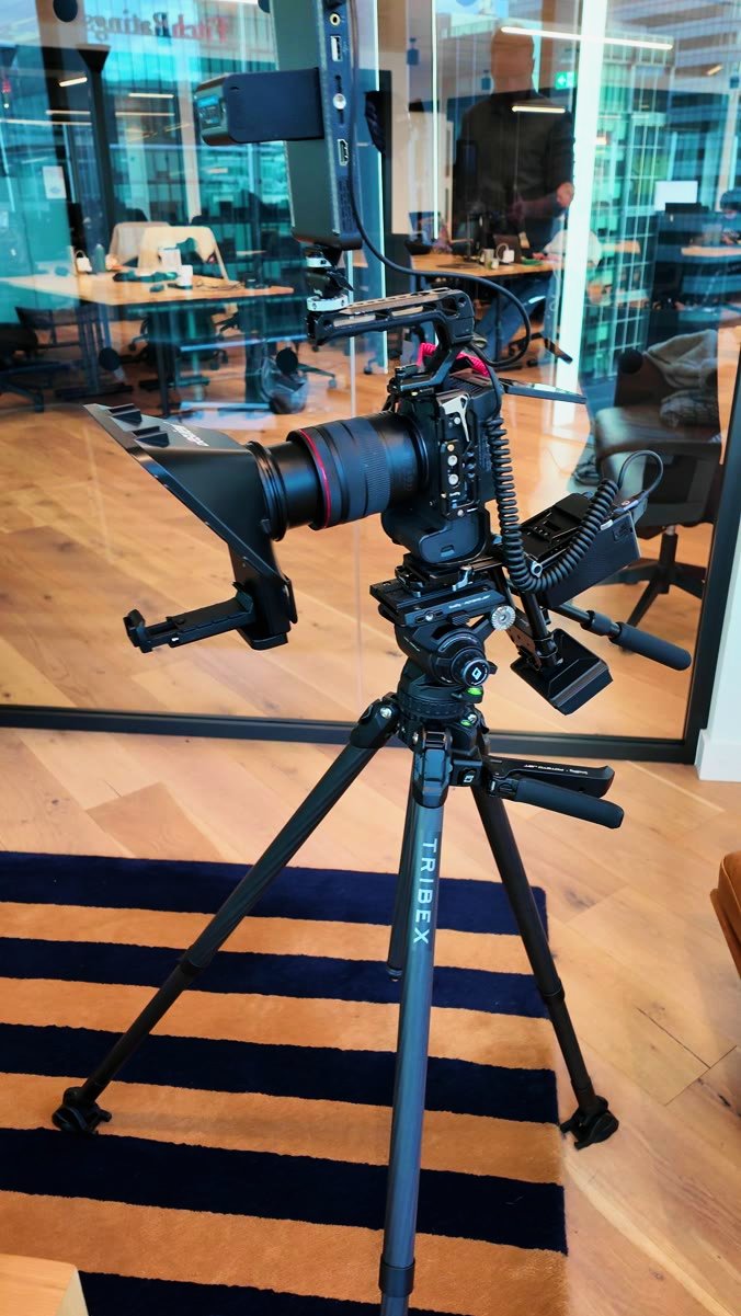 The camera set up for a Liz Flavell shoot