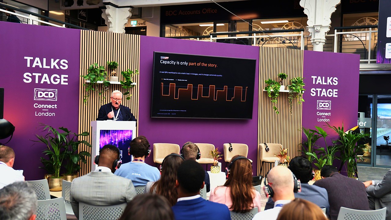 PowerLoad presenting on the DCD talks stage
