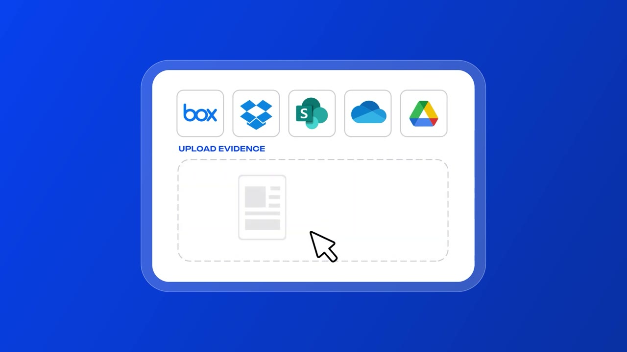 Evidence upload from cloud storage, from the Foundations video