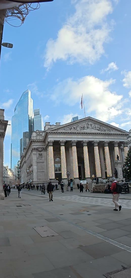 The City of London — Bank, the Royal Exchange and the towers behind