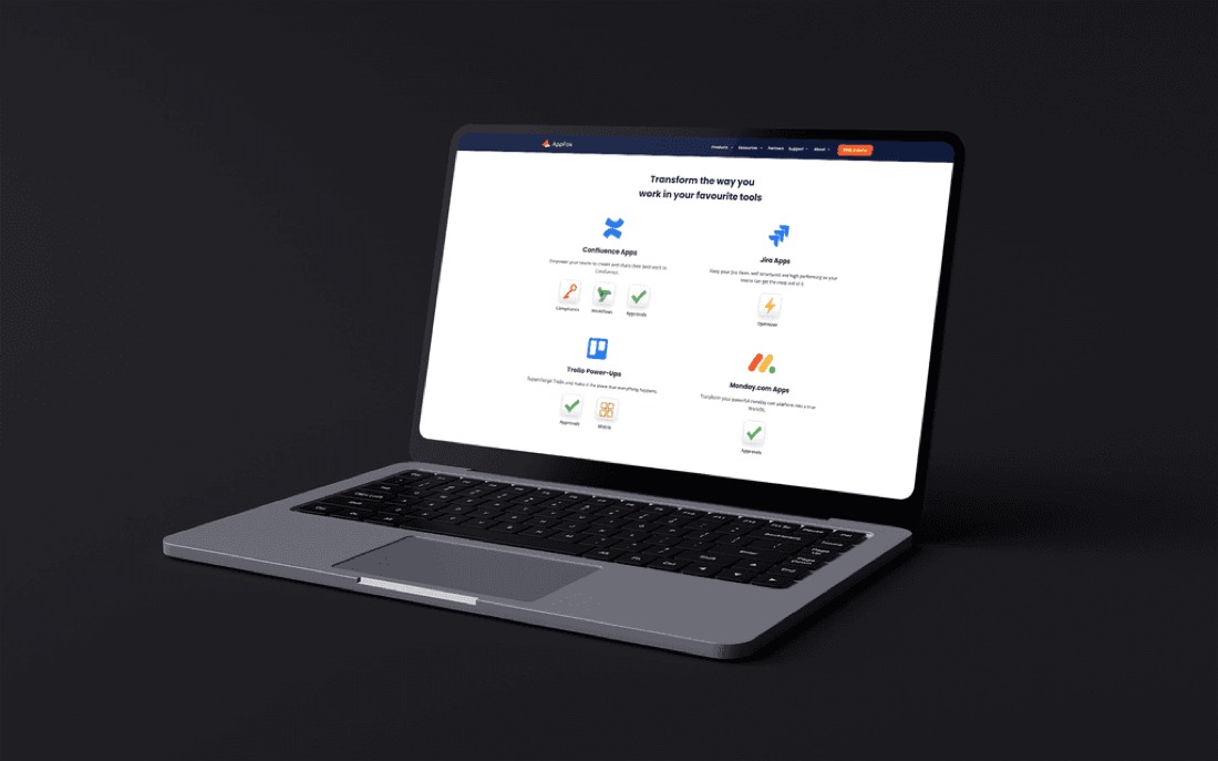 A business services website designed by The Sequence
