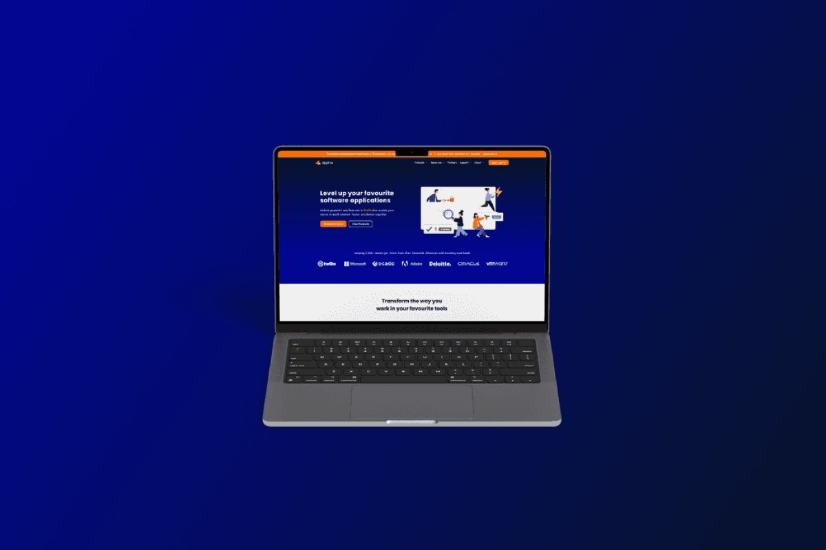 A SaaS software website designed by The Sequence