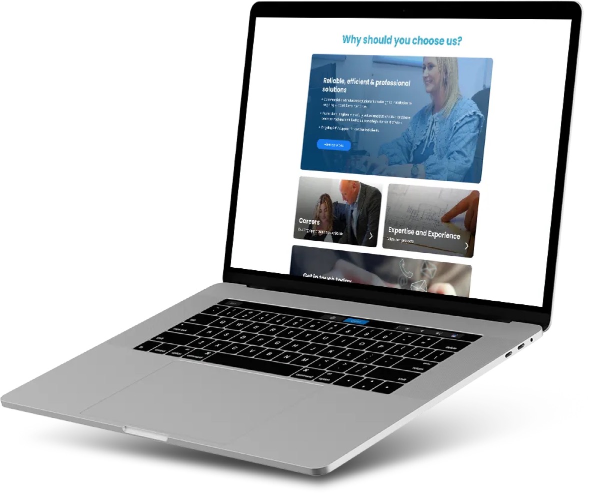 A careers website designed by The Sequence