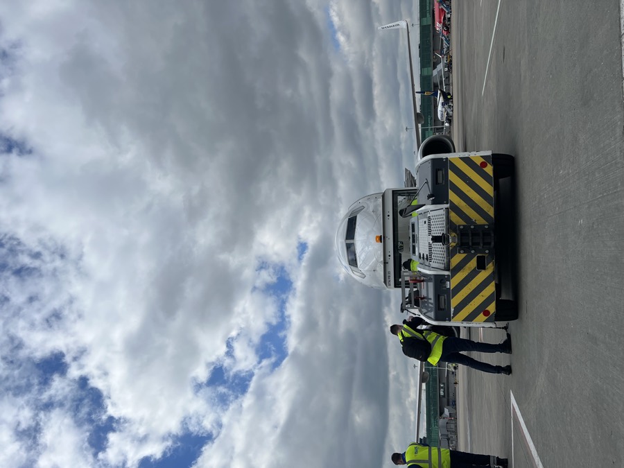 The Sequence filming an aviation client on the tarmac